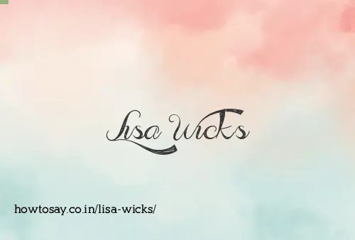 Lisa Wicks
