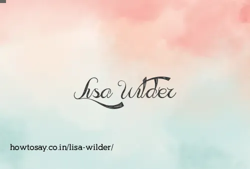 Lisa Wilder