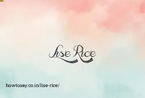 Lise Rice