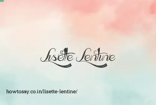 Lisette Lentine