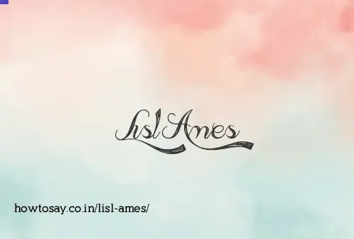 Lisl Ames