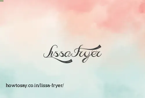 Lissa Fryer