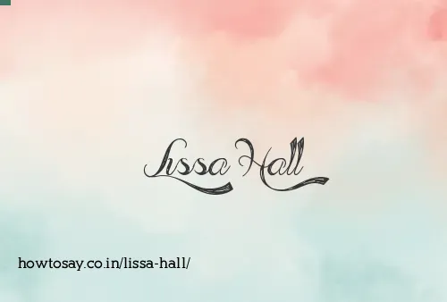 Lissa Hall