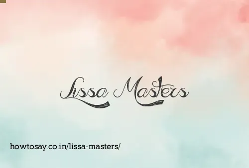 Lissa Masters