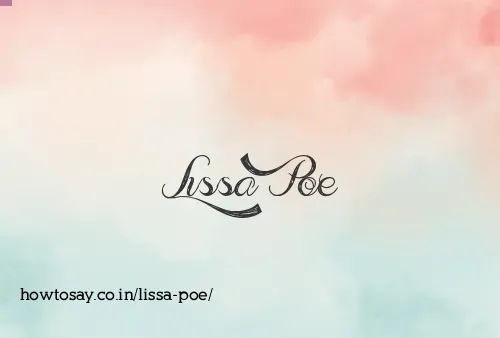 Lissa Poe