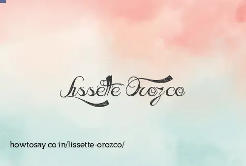 Lissette Orozco