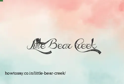 Little Bear Creek