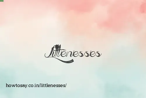 Littlenesses