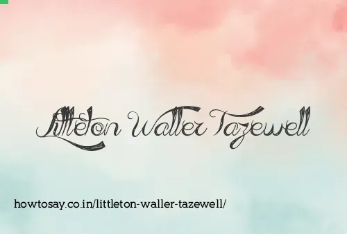 Littleton Waller Tazewell