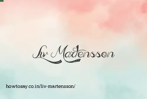 Liv Martensson
