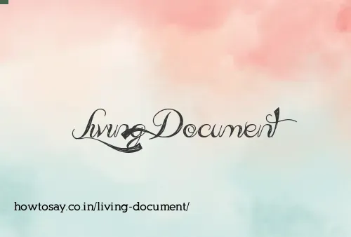 Living Document