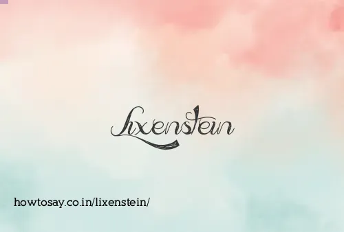 Lixenstein