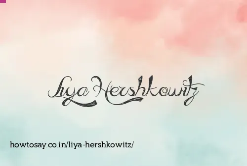 Liya Hershkowitz