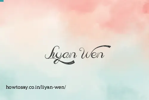 Liyan Wen