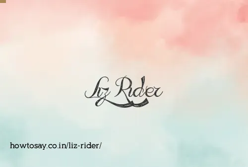 Liz Rider