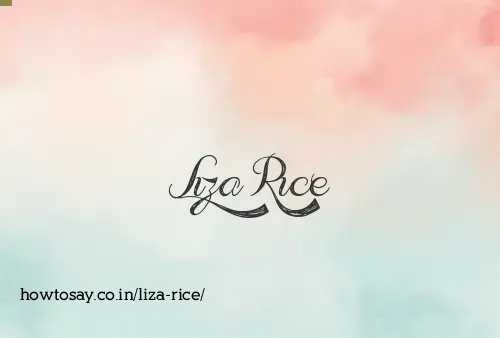 Liza Rice