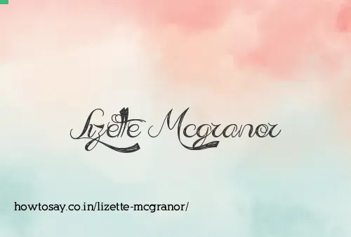 Lizette Mcgranor