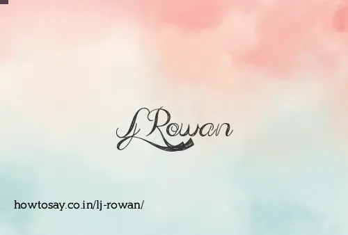 Lj Rowan
