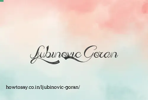 Ljubinovic Goran