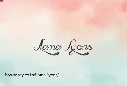 Llama Lyons