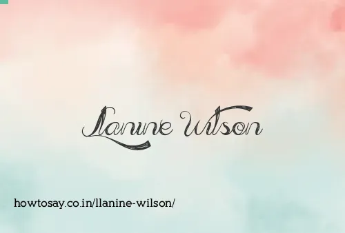 Llanine Wilson