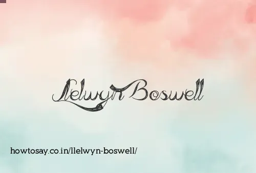 Llelwyn Boswell
