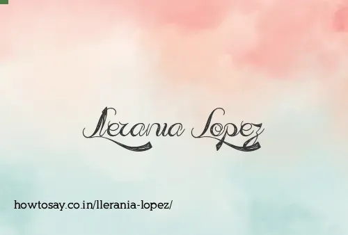 Llerania Lopez