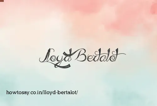 Lloyd Bertalot