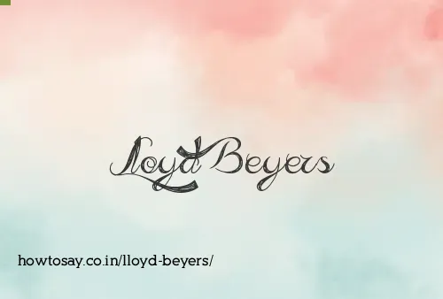 Lloyd Beyers