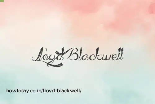 Lloyd Blackwell