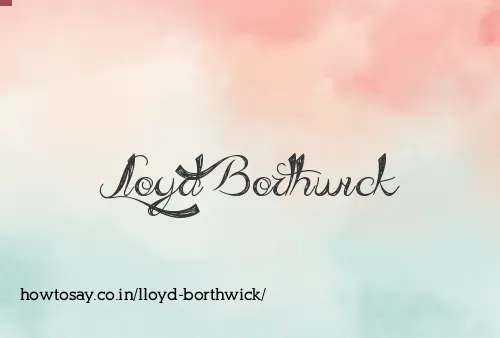 Lloyd Borthwick