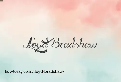Lloyd Bradshaw