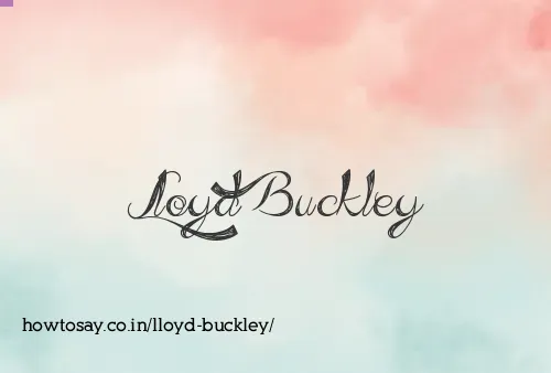 Lloyd Buckley