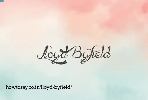 Lloyd Byfield