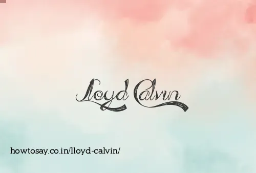 Lloyd Calvin