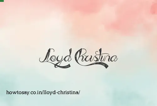 Lloyd Christina