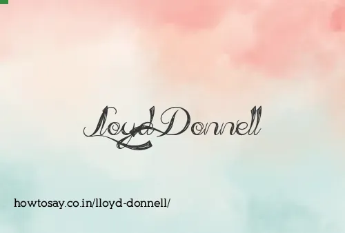 Lloyd Donnell