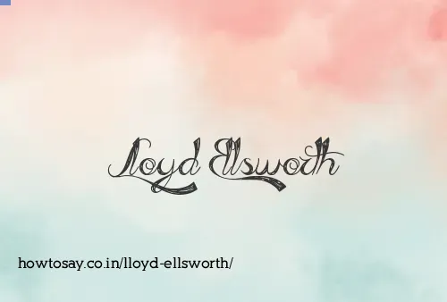 Lloyd Ellsworth