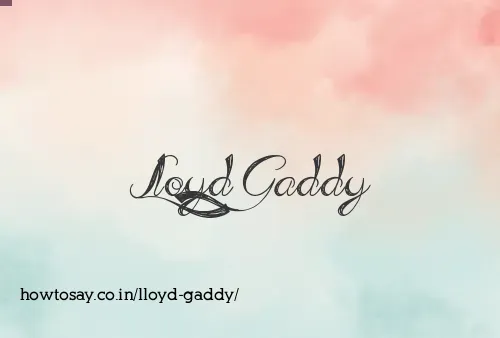 Lloyd Gaddy