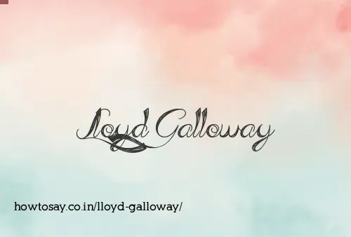 Lloyd Galloway
