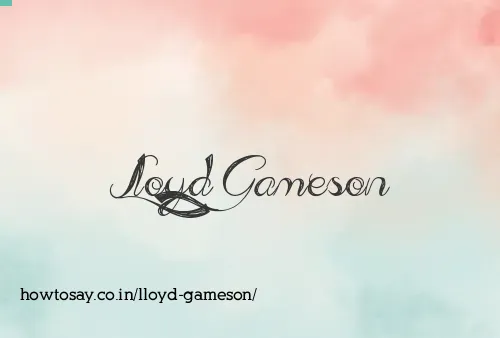 Lloyd Gameson
