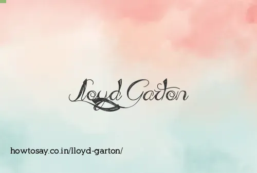 Lloyd Garton
