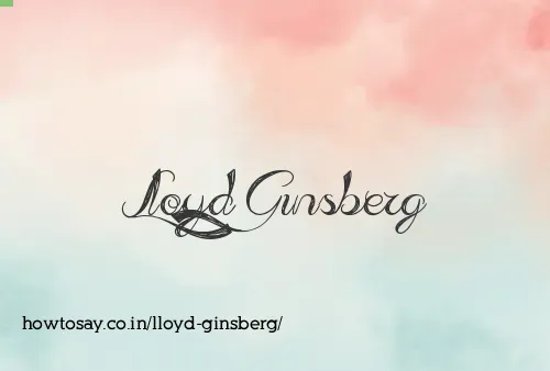 Lloyd Ginsberg