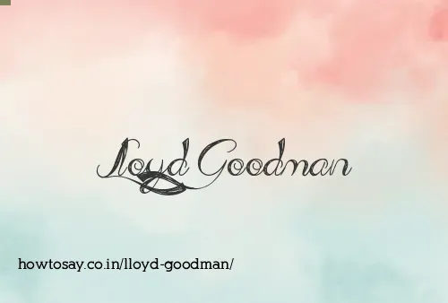 Lloyd Goodman