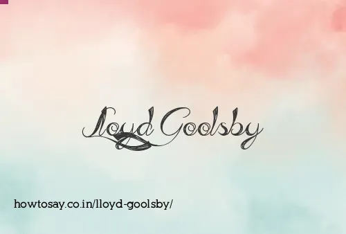 Lloyd Goolsby
