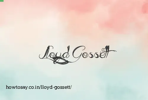 Lloyd Gossett