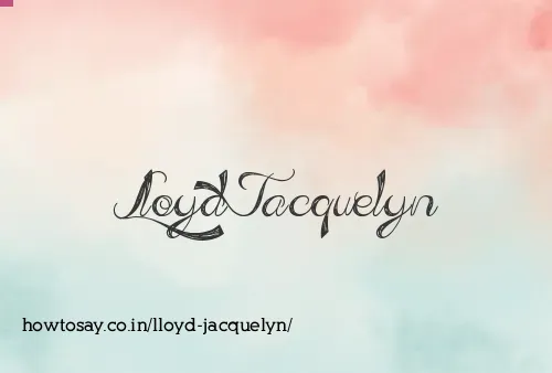 Lloyd Jacquelyn