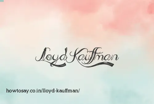 Lloyd Kauffman