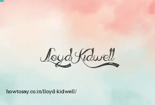Lloyd Kidwell