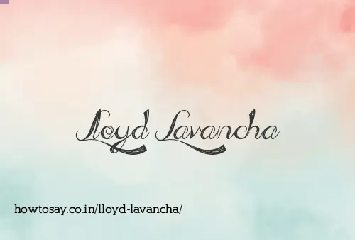Lloyd Lavancha